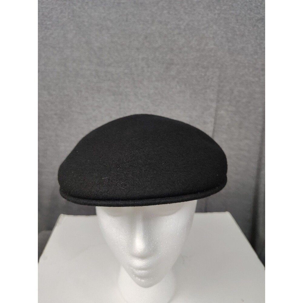 SCALA Dorfman Pacific Cap Newsboy Hat Black Wool Mens XL